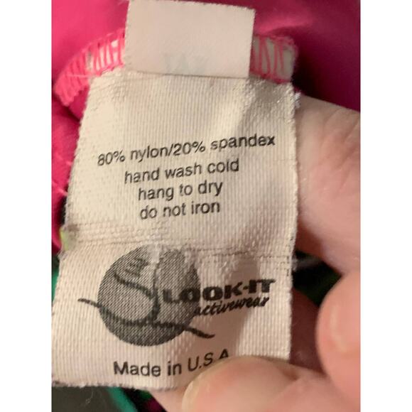 Look-it Activewear Leopard Neon Dance Suit Gymnastic Leotard Sport Pink Size M - Picture 4 of 6